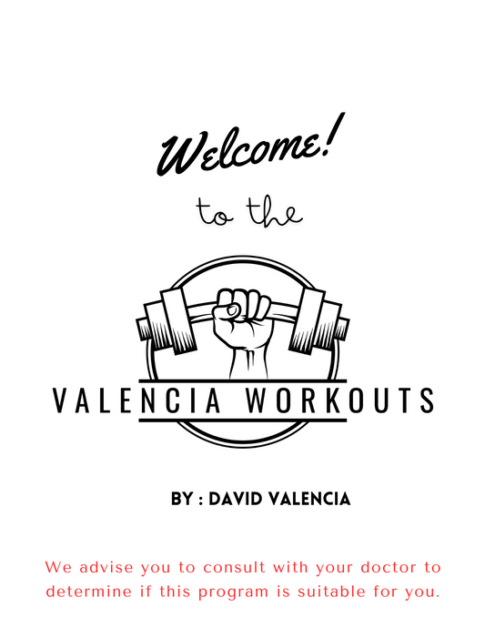 Valencia Workouts PDF/ Entrenamientos Valencia PDF
